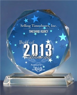 2013 Best of Alameda Timeshare Agency