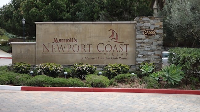 Marriott Newport Coast Entrance