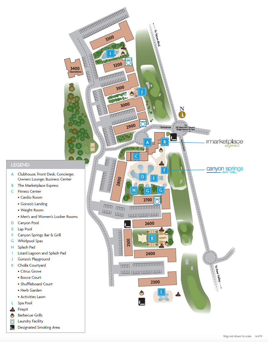 Marriott’s Canyon Villas Resort Map