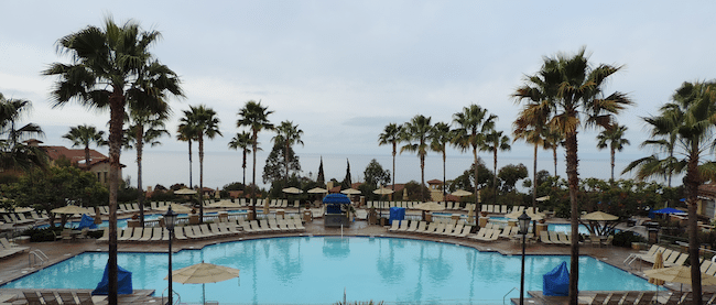 The pool at Marriott newport coast