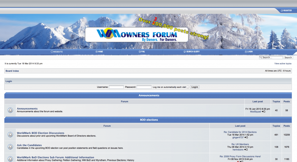  WMOwners Forum Update