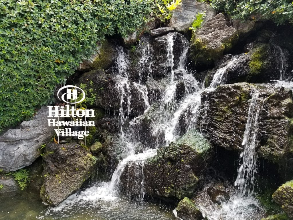 hilton Hawaiian village waterfall