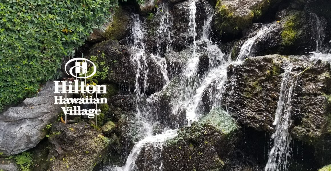 hilton Hawaiian village waterfall