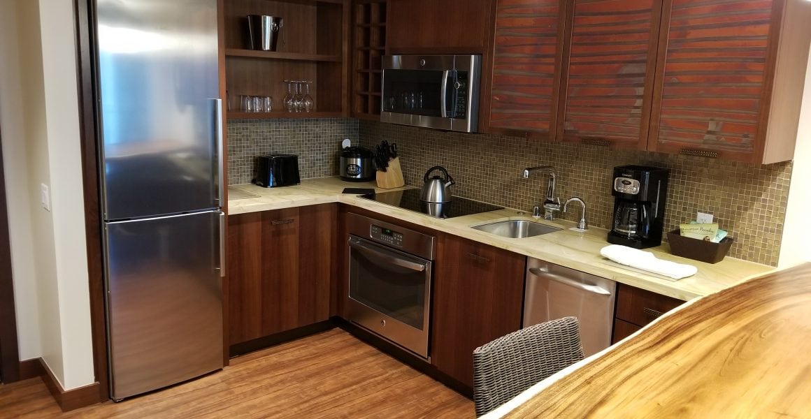 Kitchen in Grand Islander 1 Bedroom