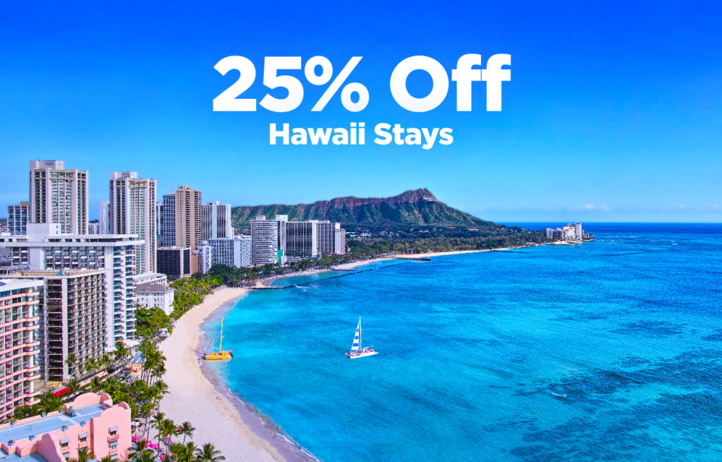 25 percent off hawaii stays