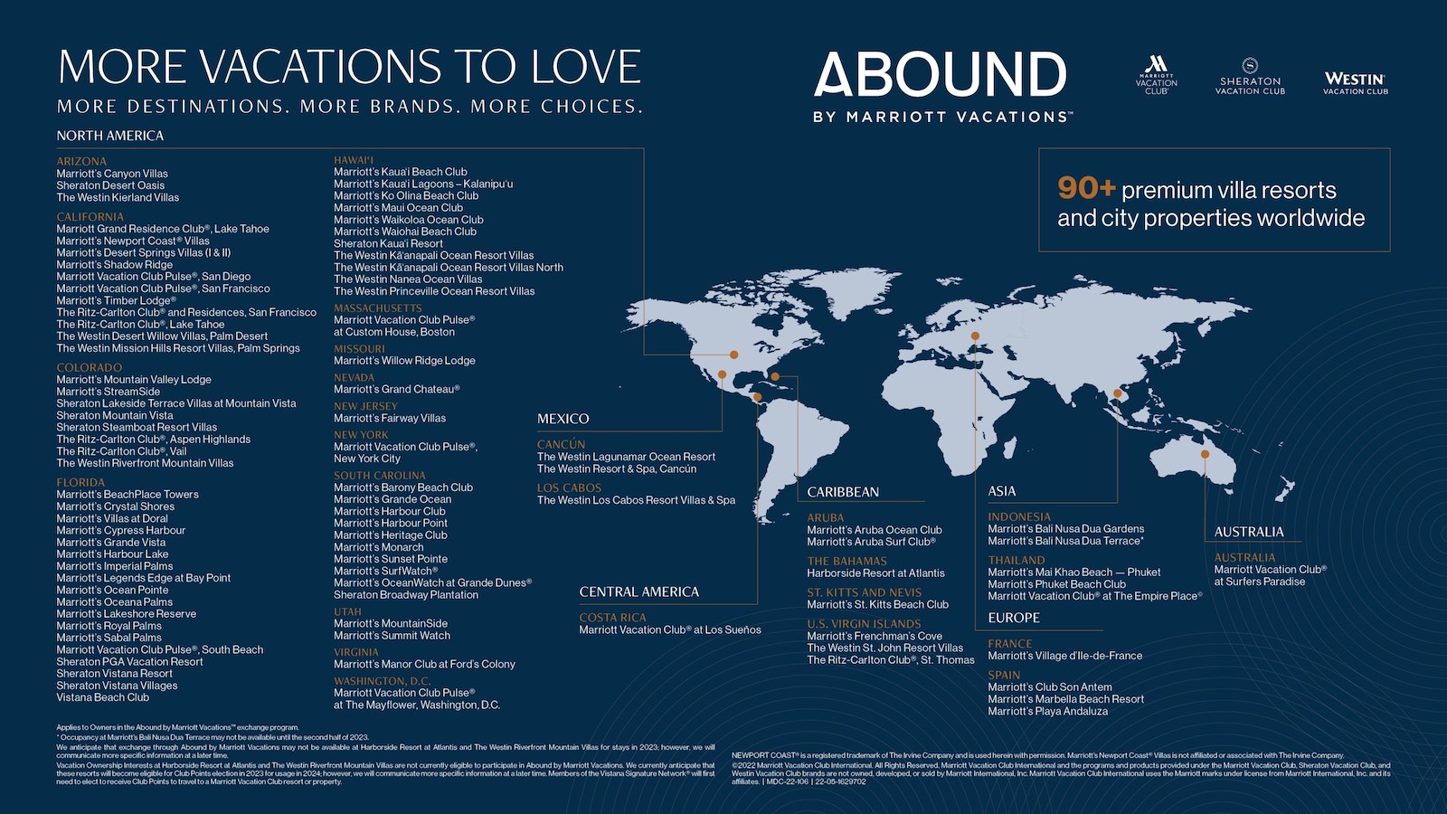 Abound by Marriott Vacations - over 90 premium villa resorts