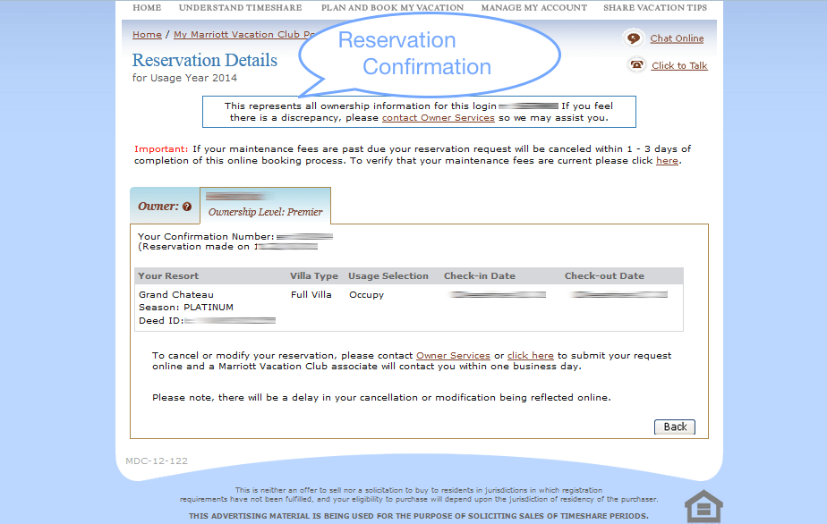 Marriott Vacation Club Points Chart 2014