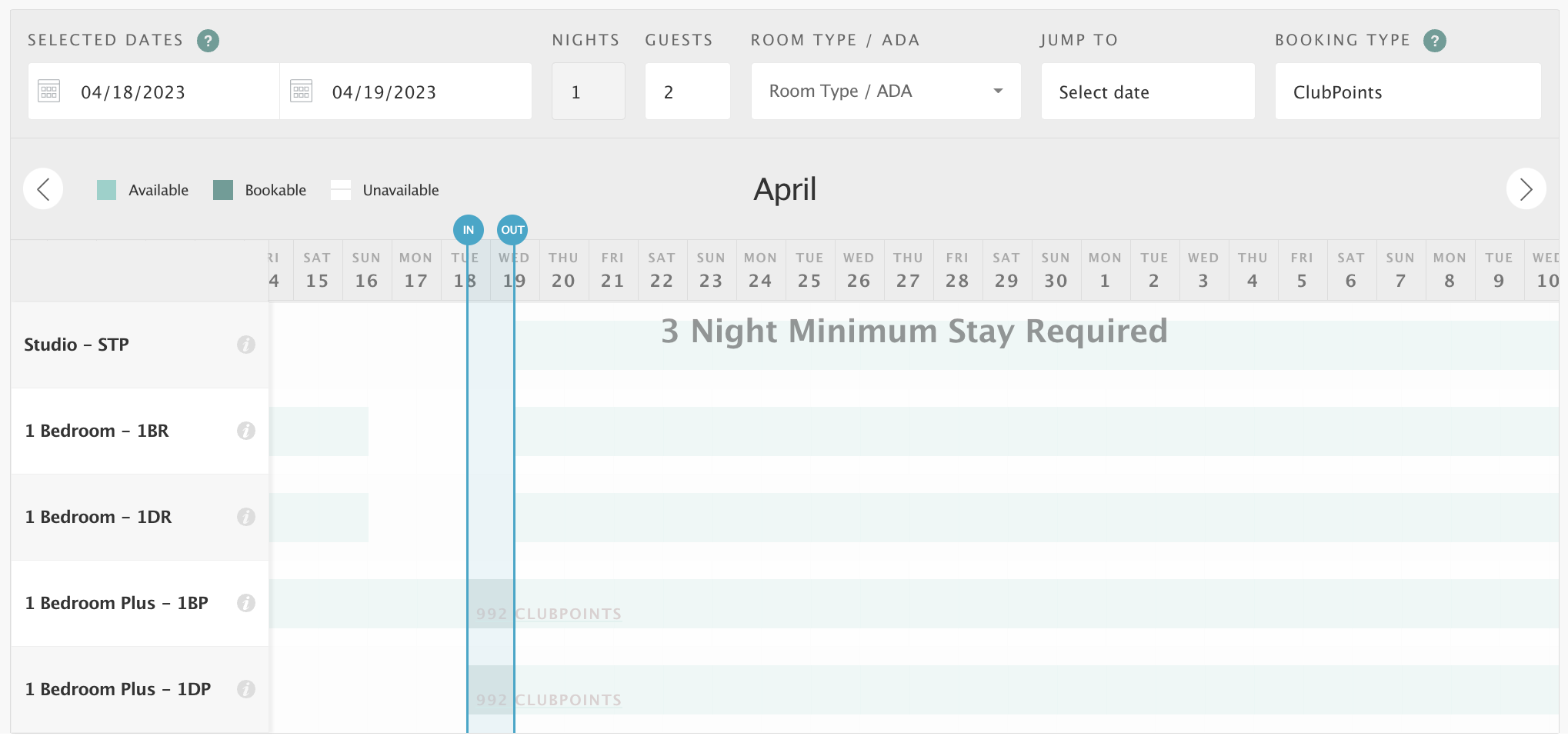 Kalia Suites - 3 Night Minimum for Club Season Booking Window