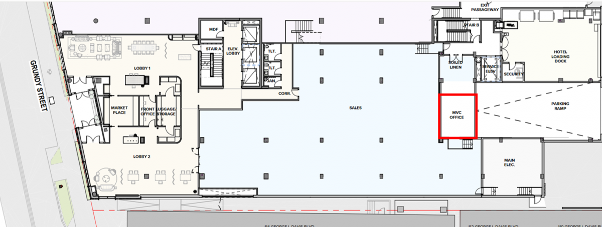 Site plan of 1213 Grundy Street