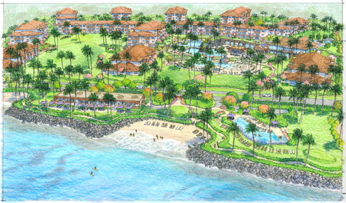 maui bay villas artist render