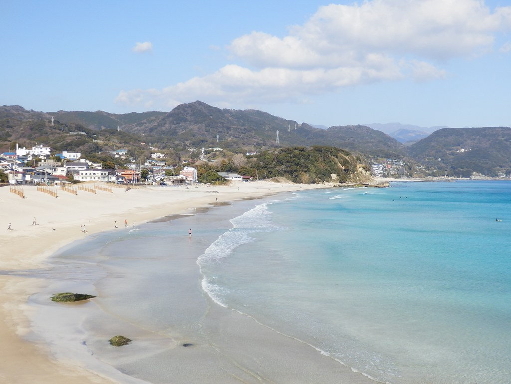 Shirahama Ohama Beach in Shimoda, Shizuoka, Japan